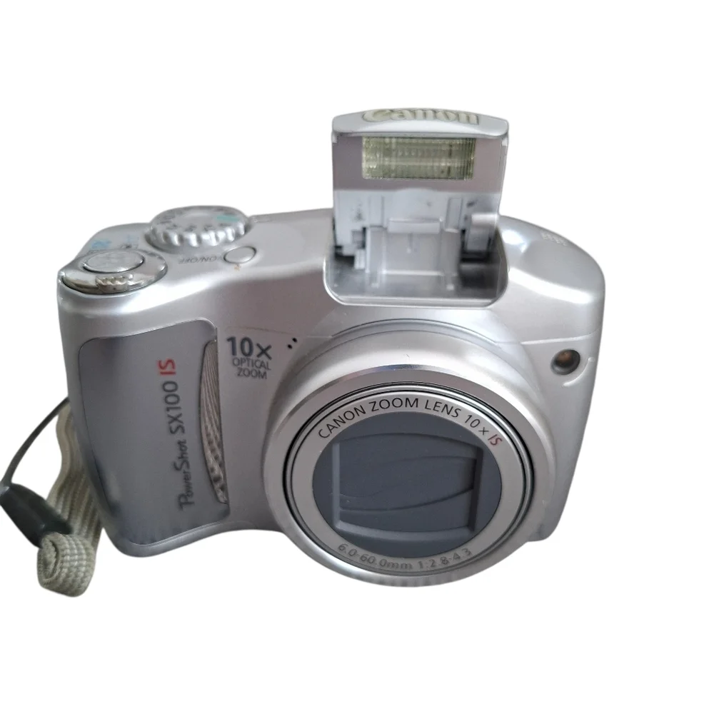 Canon PowerShot SX100 IS Digital Camera Silver Finish Original Box And + - Picture 7 of 16